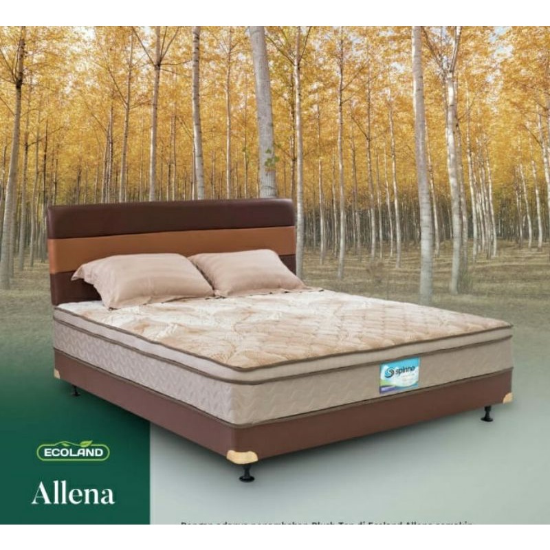 Springbed Mewah Spinno Ecoland Boxi Allena Ukuran 120 140 160 180 Bed Set Divan Busa Olympic Central American Bigland Big Dream Full Set Latex Topper Memory Foam Matras Deluxe Titanium Boxy SuperFit INTHEBOX Kamar Tempat Tidur Full Set 2in1 Ori