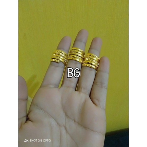 cincin emas 24 emaas imitasi sepuhan 008