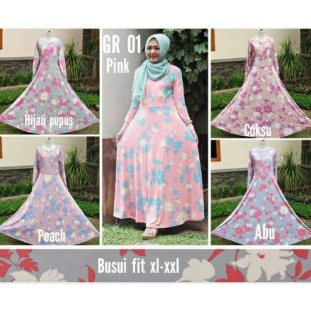 GAMIS JERSEY JUMBO..ANEKA MOTIF