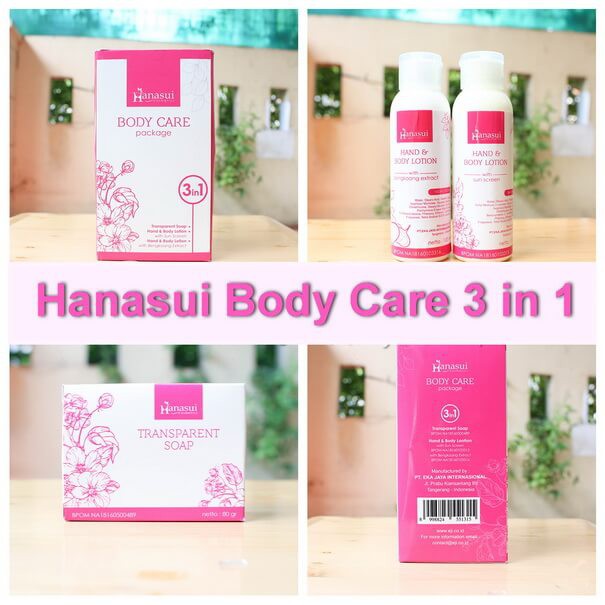 Hanasui Body Care Lotion 3 in 1 SAbun Losion Pagi Malam Perawatan Kulit Cantik Beauty Skin Care