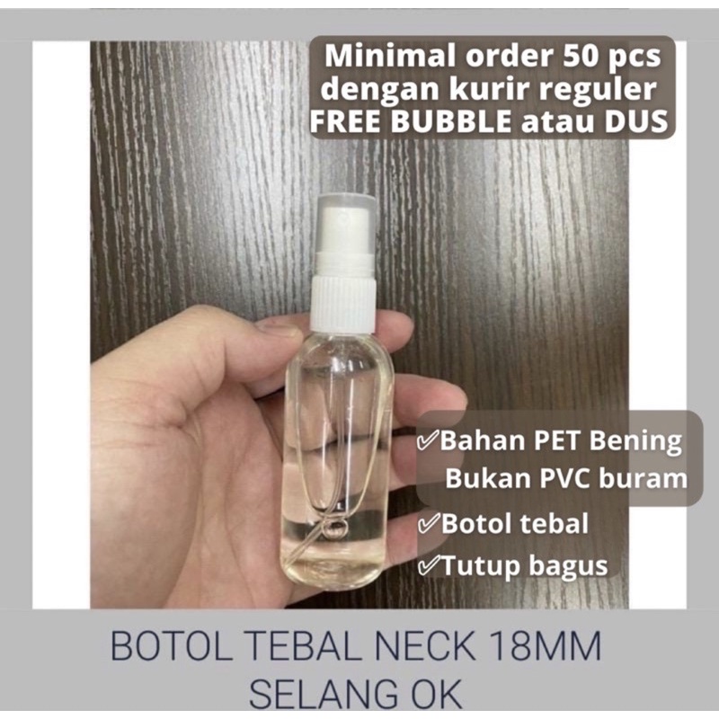 botol spray 60ml plastik sprai import semprot 60 ml