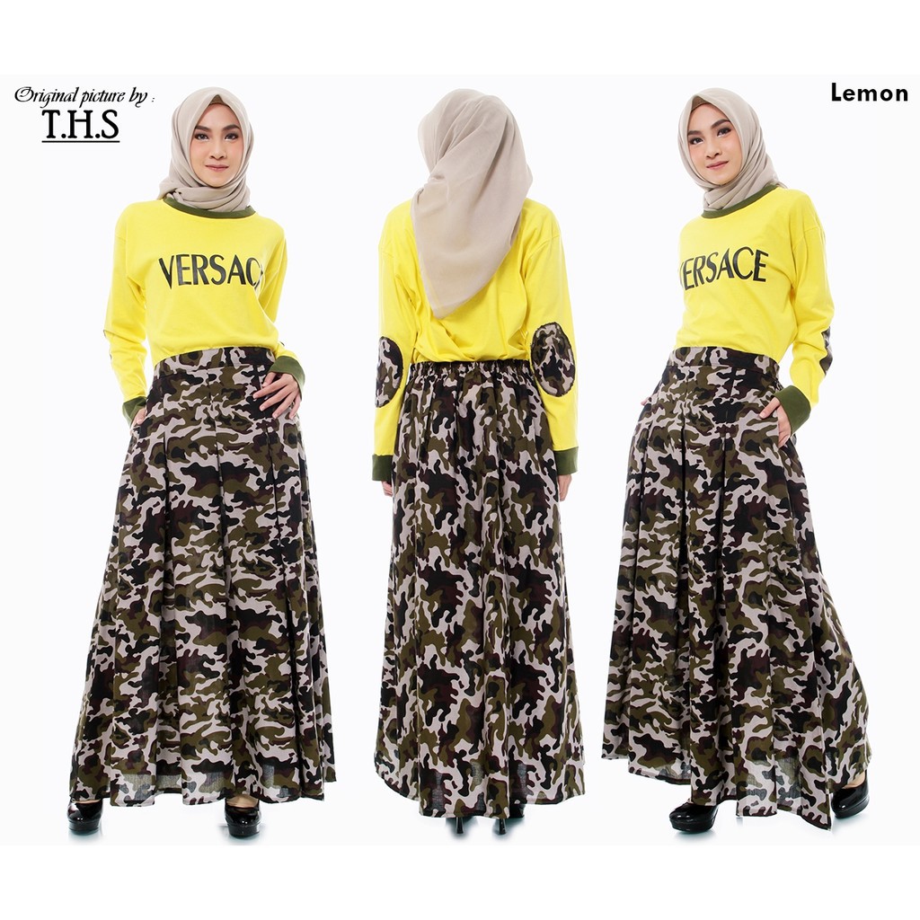 Setelan Wanita | Versace Set | Setelan Muslim Army