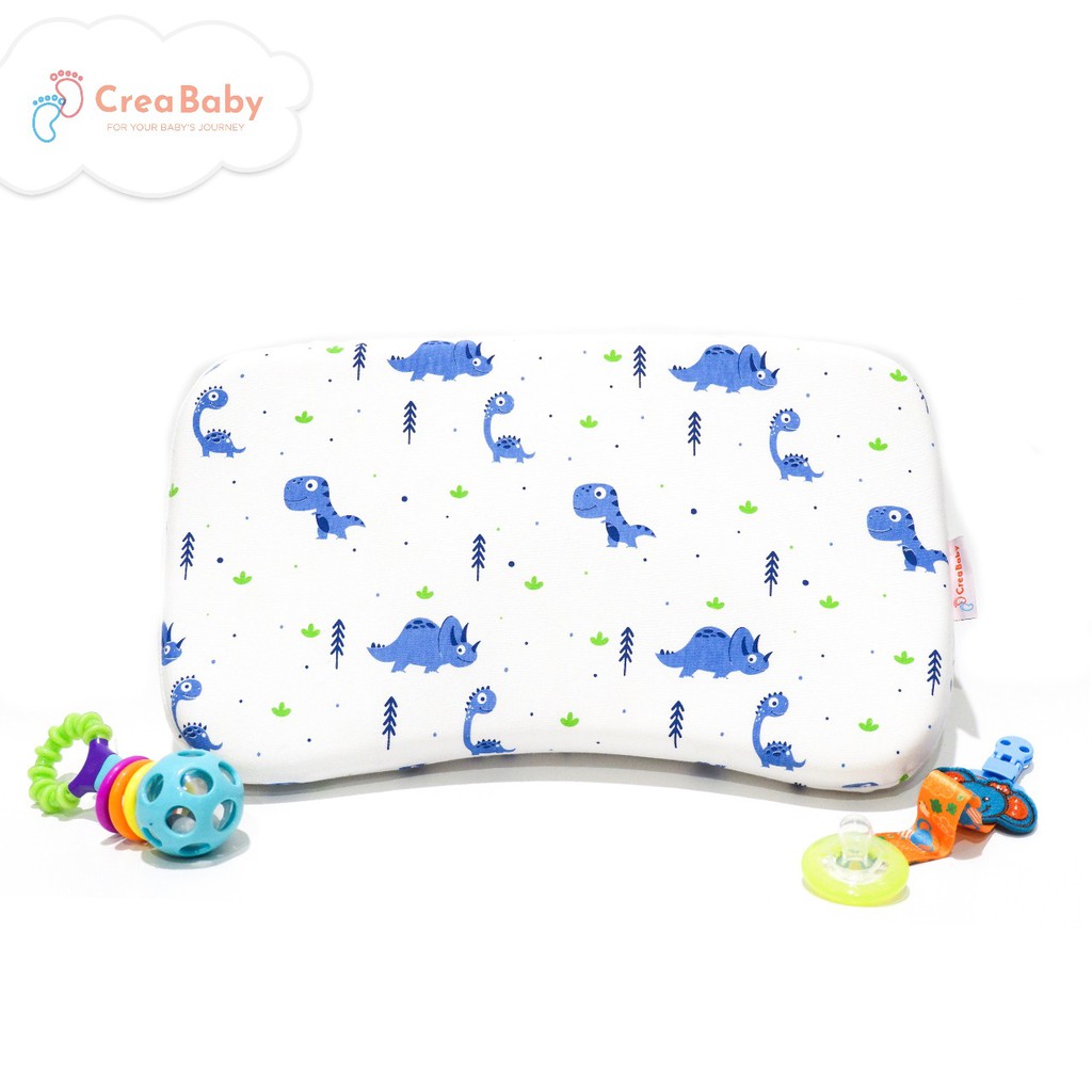 Crea Baby Cotton Soft Memory Foam Character- Bantal Peyang Bayi Karakter