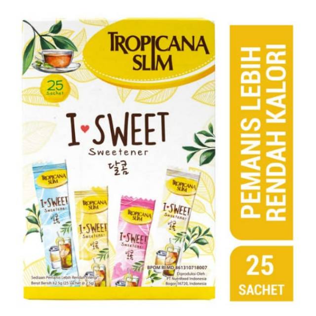 

Tropicana slim i-sweet 25sachet