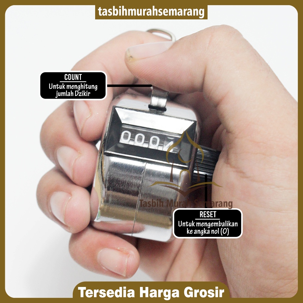 Tally Counter Nikel / Tasbih Stainless Nikel