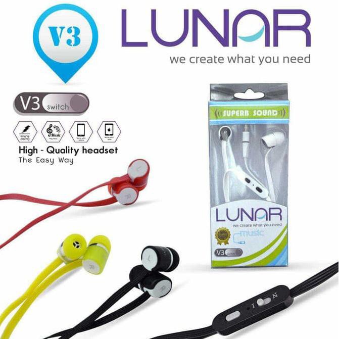 Headset Lunar V3 / Handsfree / Earphone