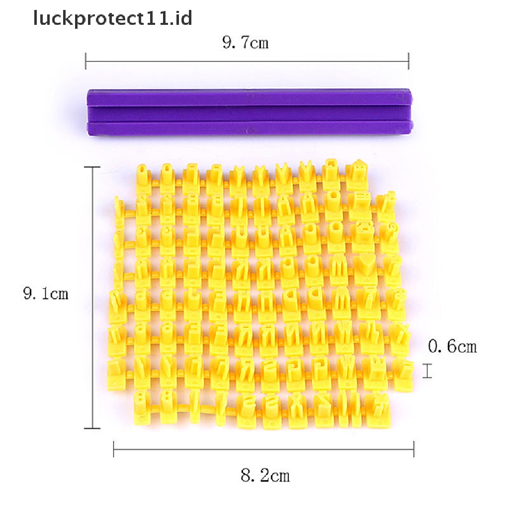 //HG&amp;ID// Alphabet Letter Number Biscuit Cookie Cutter Press Stamp Embosser Cake Mould .