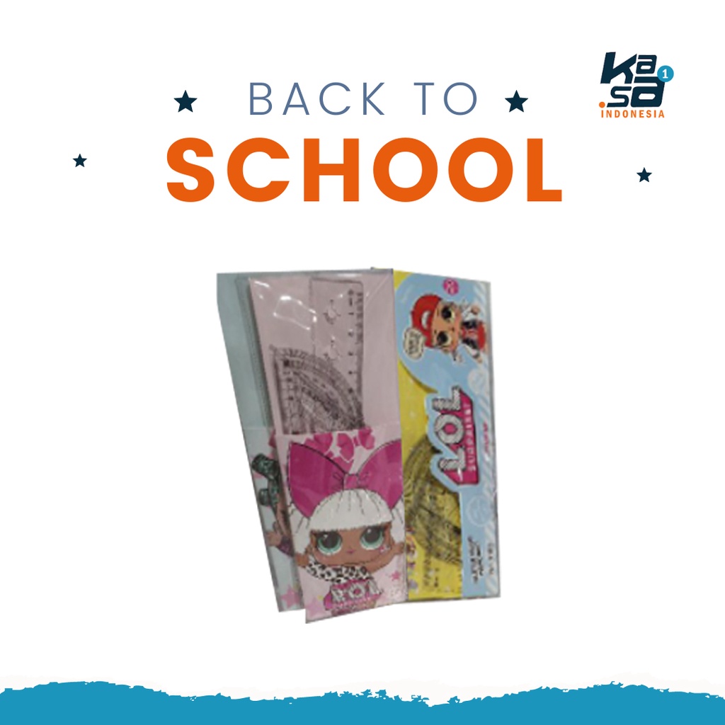 

Penggaris Set Karakter Dompet Pouch Anak Sekolah SD