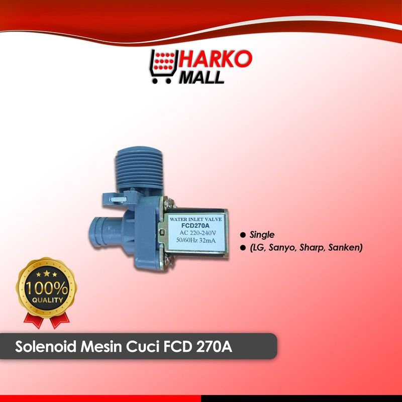 Selenoid Mesin Cuci Single FCD 270A ABU