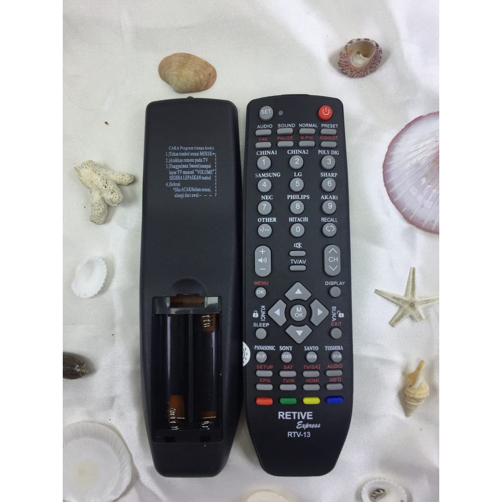 Remot / REMOTE MULTI TV TABUNG / LCD / LED +Digital Receiver  PARABOLA- TV 7