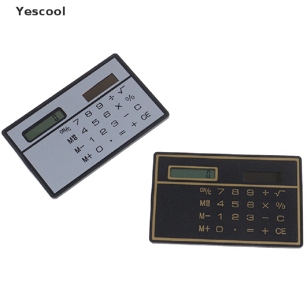 Yescool Kalkulator Mini 8 Digit Ukuran Saku Untuk Sekolah