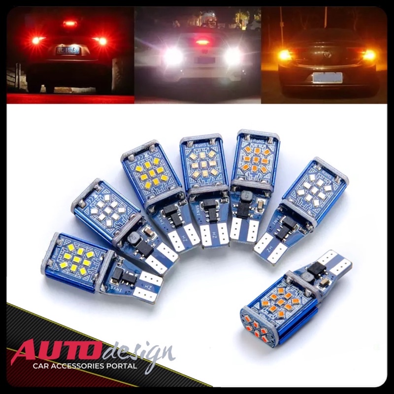 Lampu Led Mobil Motor T15 T10 W16W Chip 2016 - 24 Mata Alumunium Super Terang