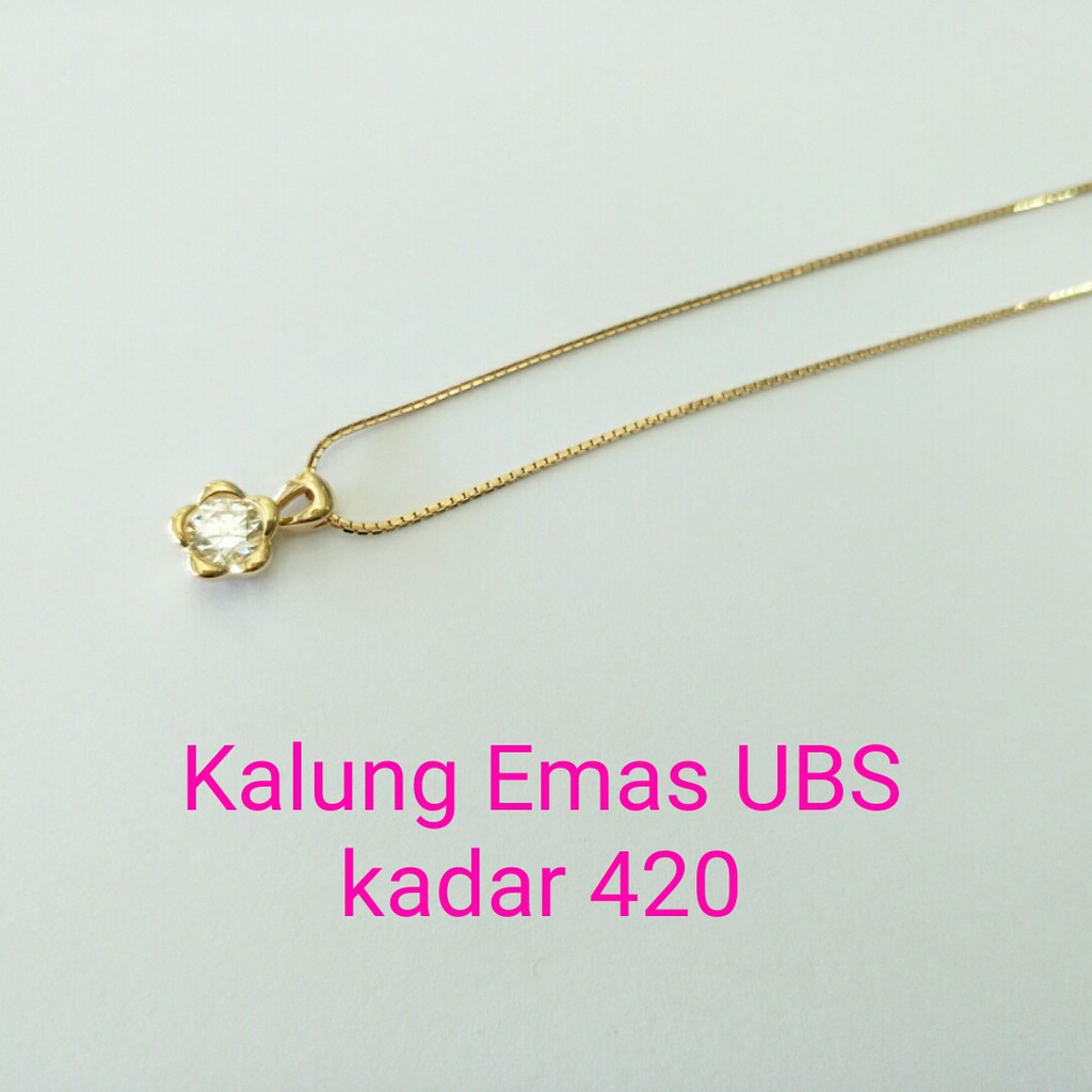 Kalung Emas UBS Kadar 420 Berat 3.36 gram