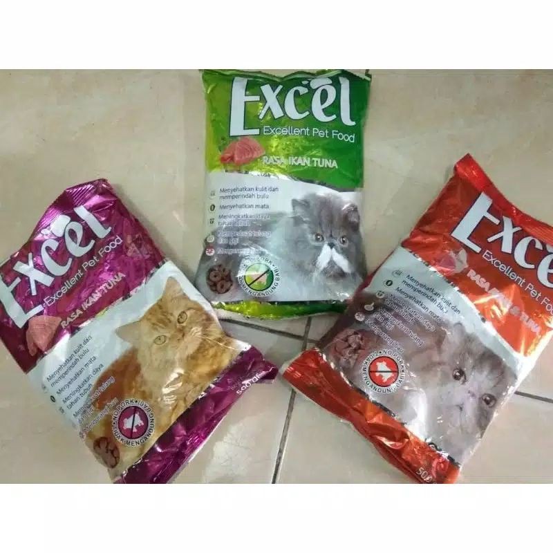 Excel Cat 500 gram Makanan Kucing  Cat Food 500gr