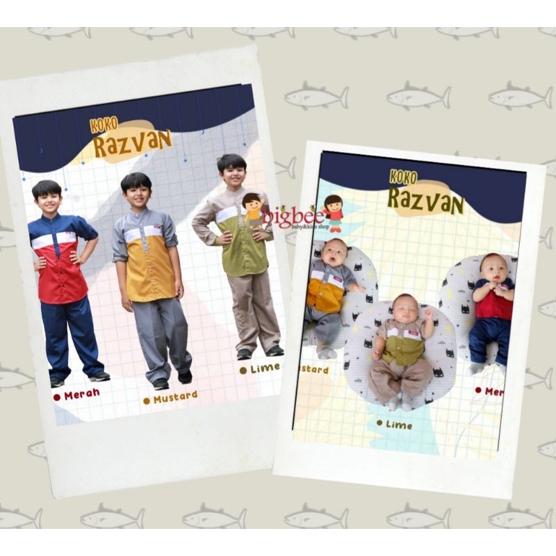 READY STOCK |  KOKO BAYI DAN ANAK RAZVAN A2KIDS SZ 6m - 14th