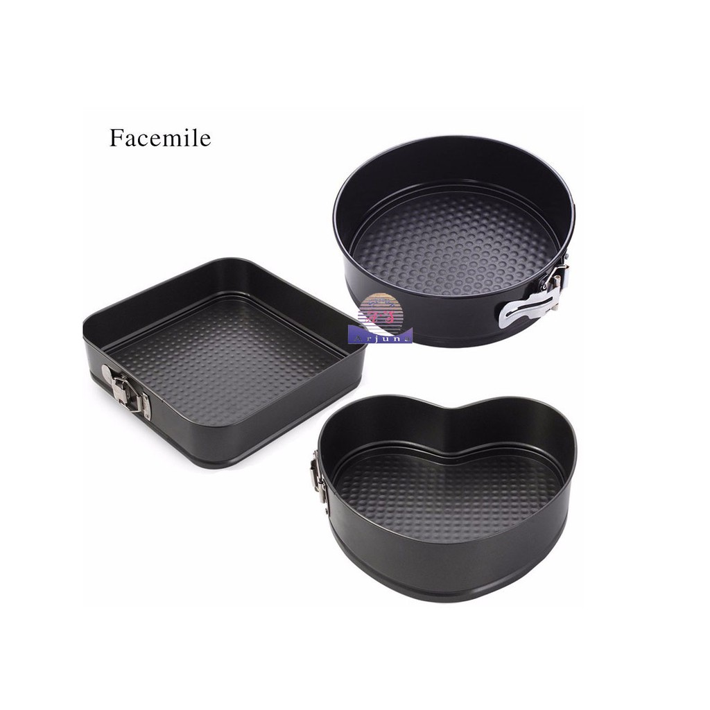 Cetakan Kue 3 Pice Set Teflon Cake Pan Mold