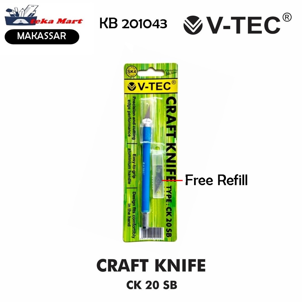 

V-TEC CRAFT KNIFE CK20SB/PISAU UKIR/PEMOTONG