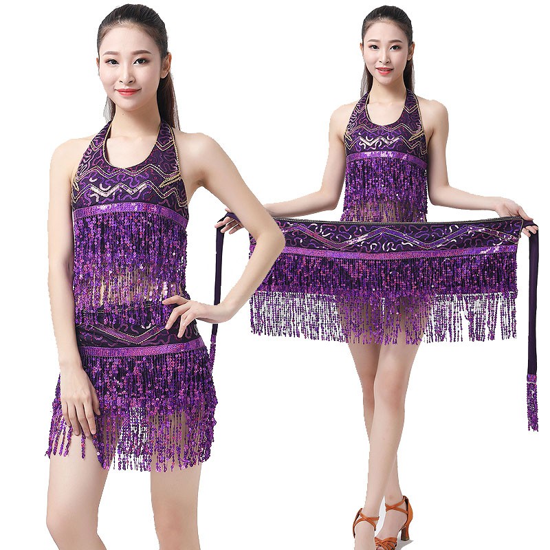 BELLY DANCE COSTUME KOSTUM TARI PERUT DANCE TRIBAL INDIA SEQUIN TASEL PAYET BRA ATASAN SELENDANG