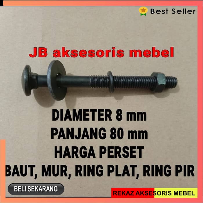 BAUT MUR BEMPER CB 8x80 mm / BAUT BUMPER PAYUNG PAGAR 8 cm