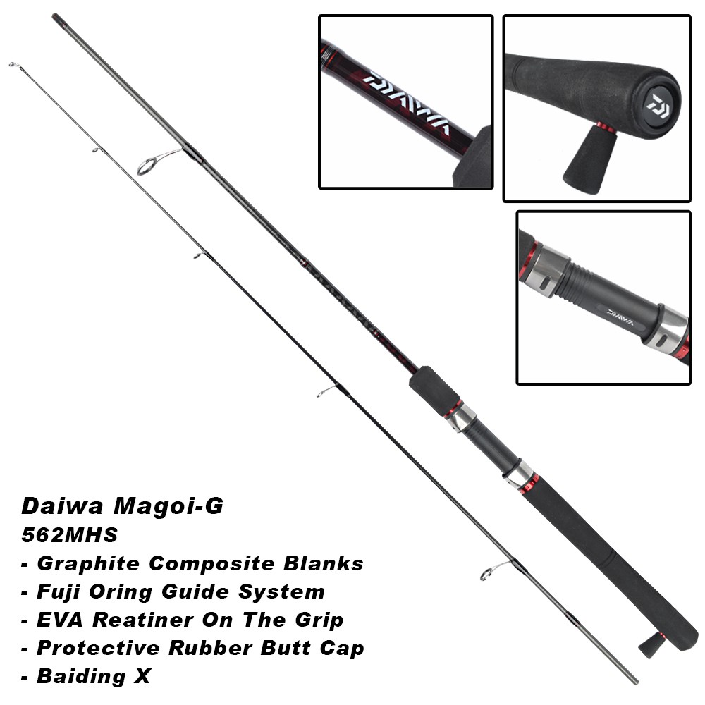 Joran Pancing Spinning Daiwa Magoi G pilih ukuran Indonesia Memancing