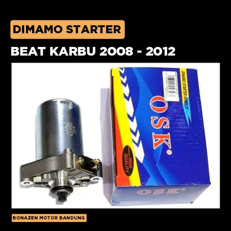 Dinamo Starter Beat Karbu 2008 2009 2010 2011 2012 / Beat Lama Old / Stater Assy Motor / Osaka