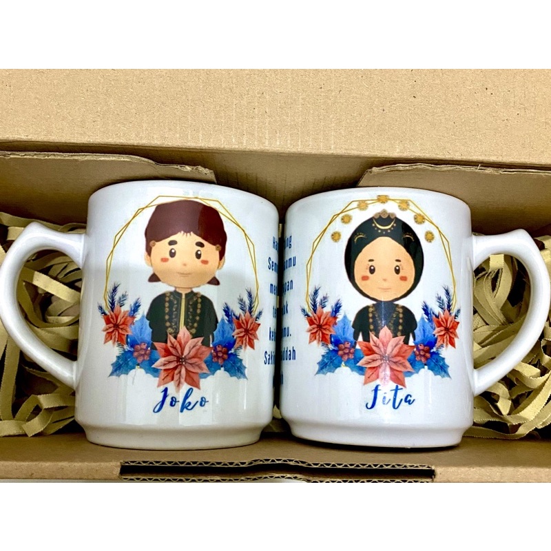 mug couple cangkir gelas minum hampers