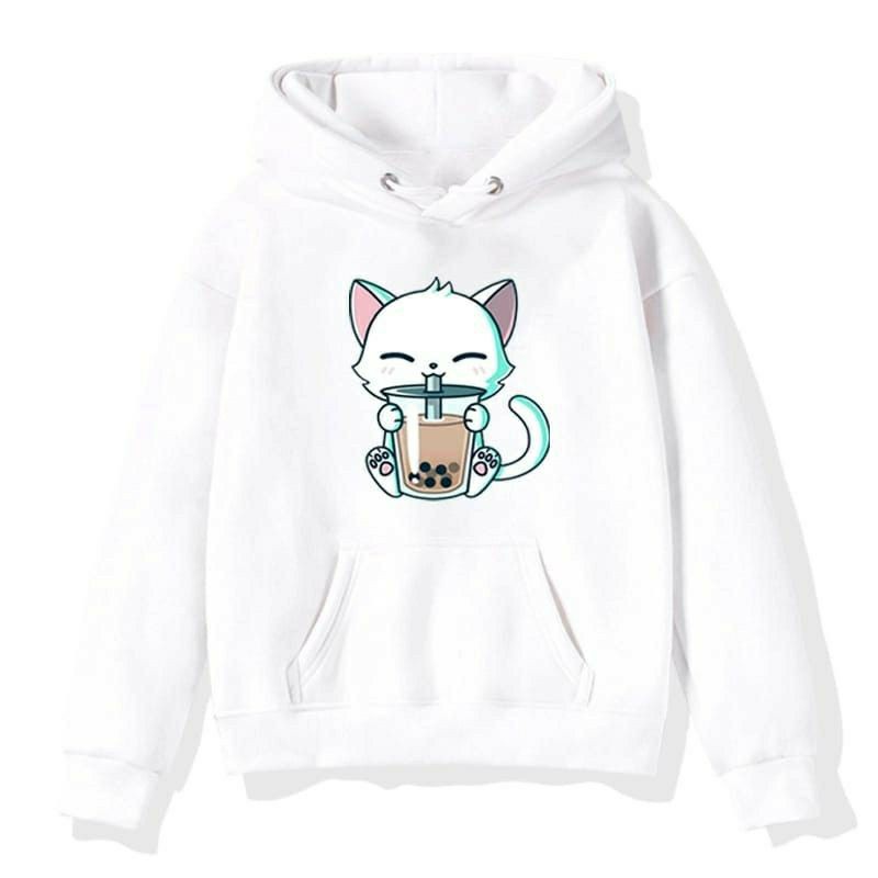 [BC] Sweater anak perempuan KUCING CAT BOBA baju anak jaket anak cewek