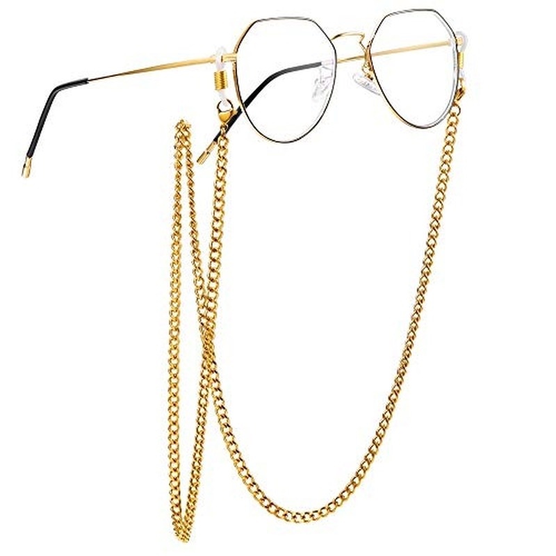 Magic789 Anti Lost Metal Eyeglasses Chain Mask Hanging Lanyard Holder for Women Men