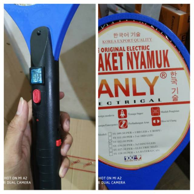 raket nyamuk sanly insect killer pembasmi nyamuk