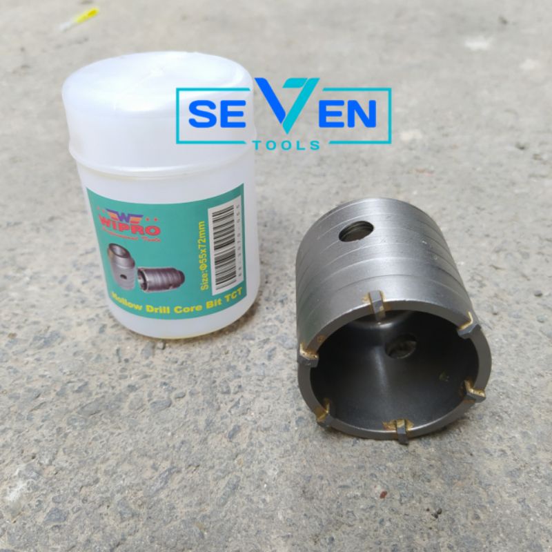 hole saw mata bor tembok beton 75 mm WIPRO hoolow  saw drill TCT 3 inch  bits