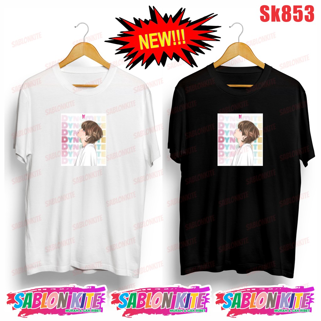 MURAH!!! KAOS TAEHYUNG V KPOP DYNAMITE SK853 UNISEX COMBED 30S