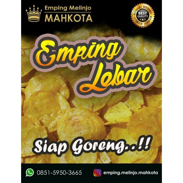 

Emping Lebar pedas manis khas Limpung