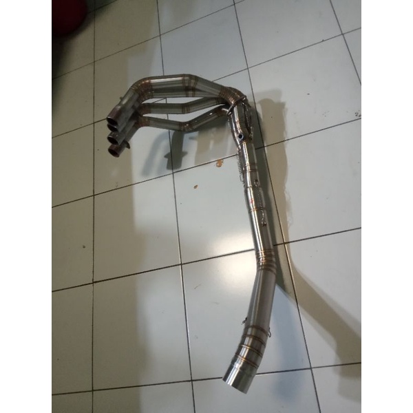 leher header pipa zx25r stainless