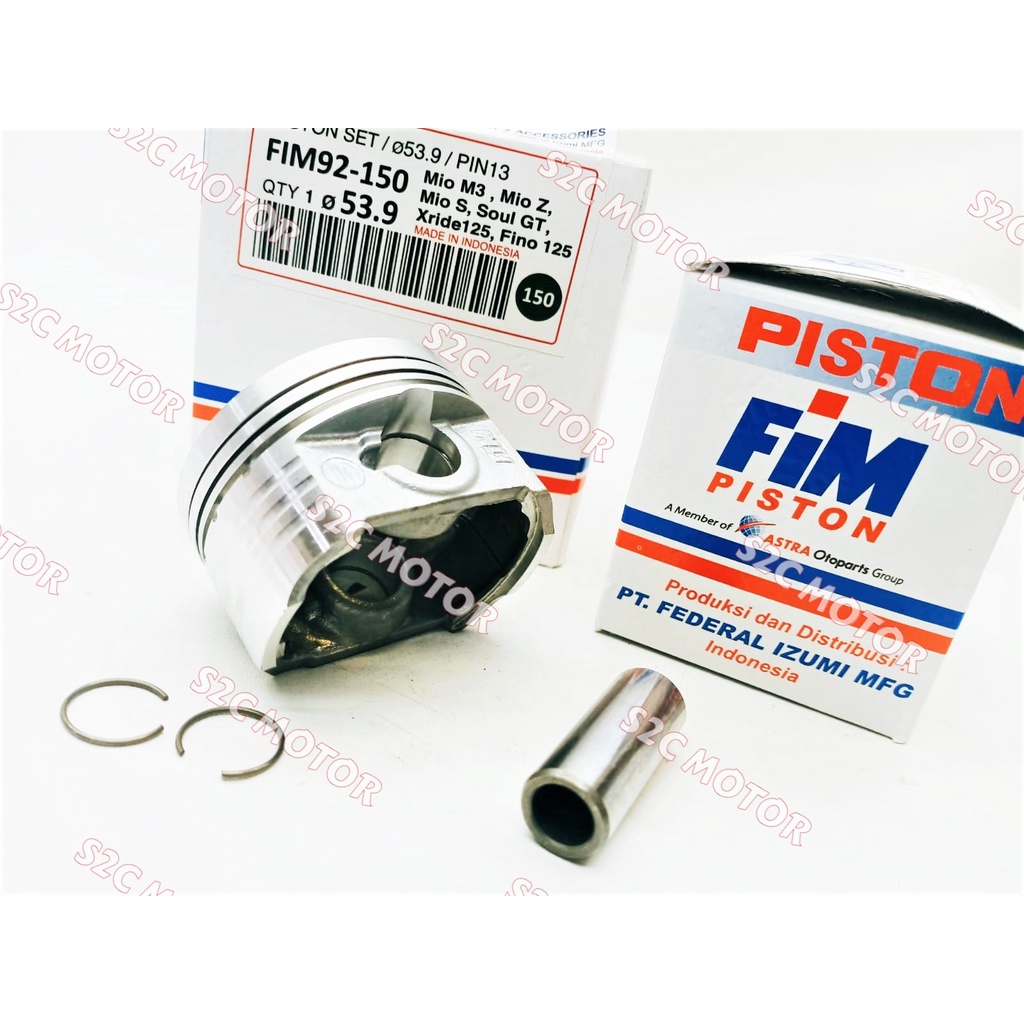 PISTON KIT MIO M3 MIO Z FINO 125 FIM92 FIM 92 PIN 13-5