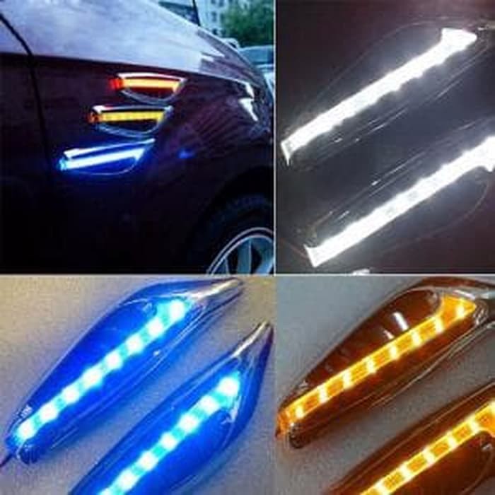 Lampu Sein Tempel Led Samping Mobil 2PCS - Blue sparepart murah