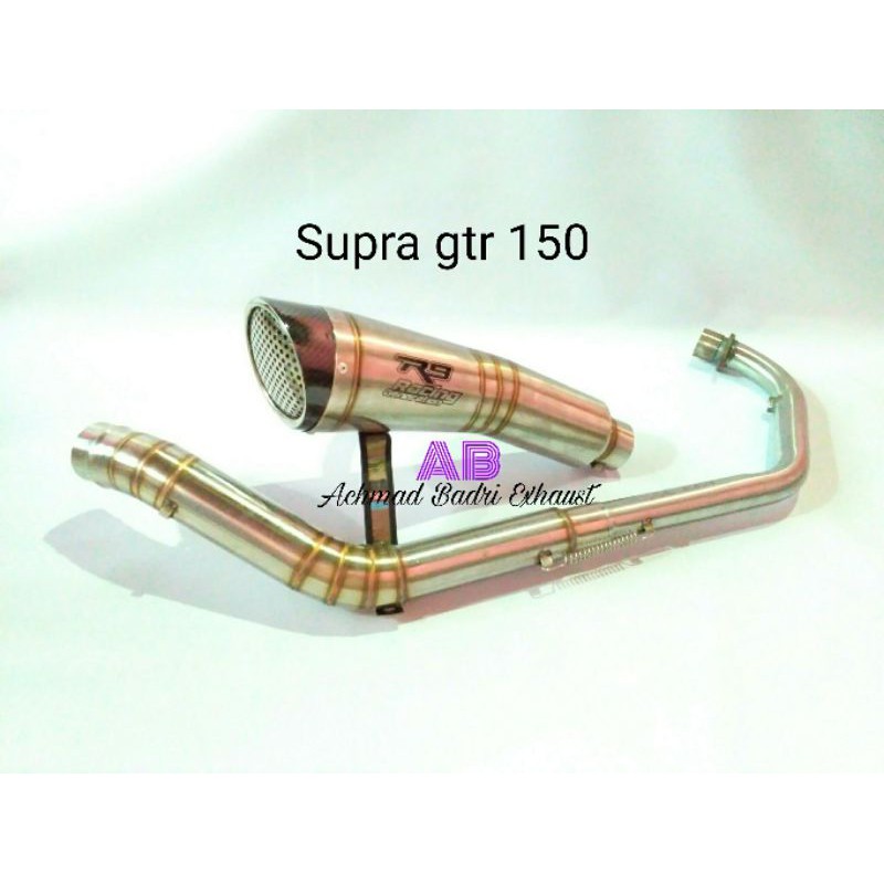 KNALPOT SUPRA GTR 150 MODEL KNALPOT R9 H2 exhaust ekzos