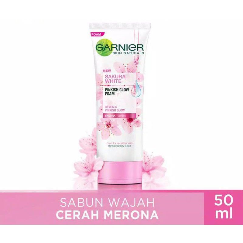Garnier Sakura White Pinkish Glow Foam/Sabun Wajah