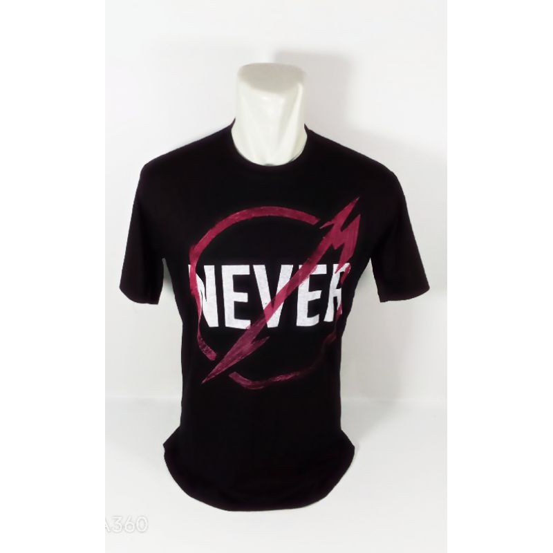 Kaos Metallica Never Baju Metallica