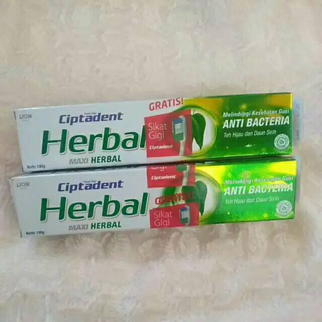 Ciptadent Herbal 190 G Sikat Gigi Shopee Indonesia