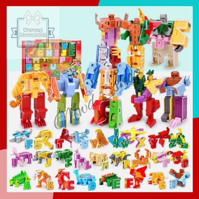 Robot Huruf dan Angka Transformers