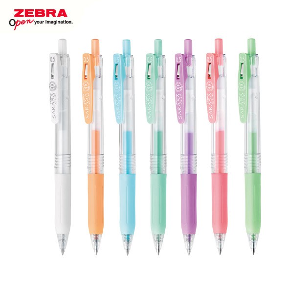 

ZEBRA Sarasa Milky Series Pulpen Gel 0.5mm Retractable Gel Pen Pigment Gel Ink Alat Tulis