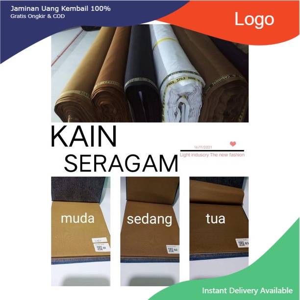 kain bahan baju dinas pemda pns/kain bahan baju guru/kain bahan meteran murah/kain bahan celana/kain