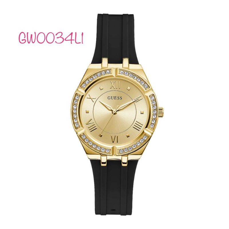JAM TANGAN GUESS WANITA GW0034L1 STRAP RUBBER ORIGINAL BM