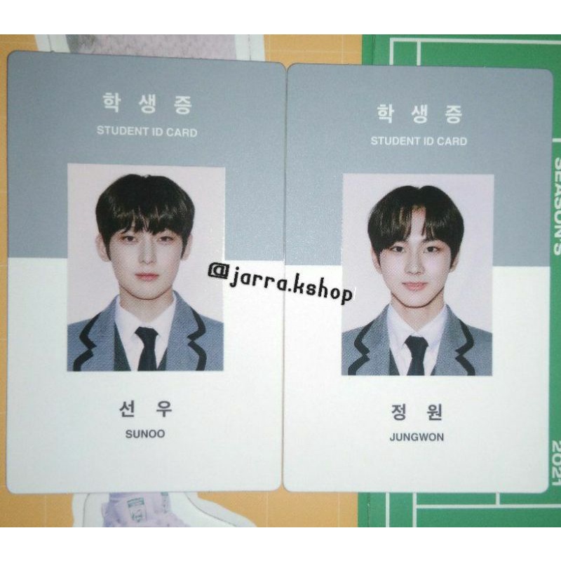 [READY] STUDENT ID CARD OFFICIAL SG21 SEASON GREETINGS 2021 SUNOO JUNGWON ENHYPEN