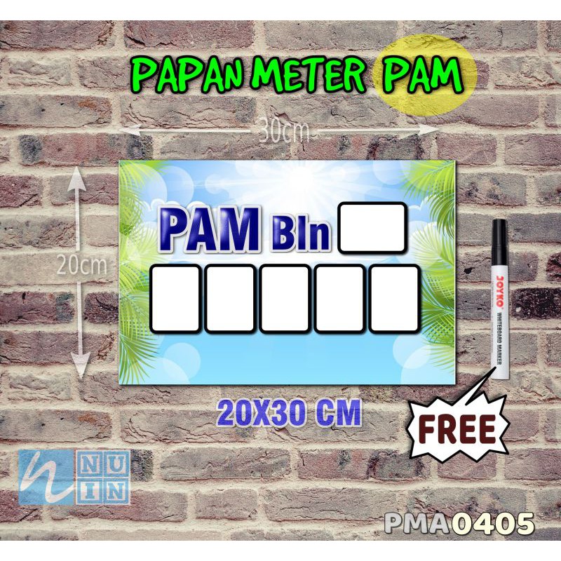 

Nuin Papan Meter Listrik PLN PAM motif Unik - Tropical 05