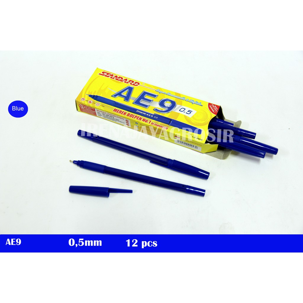 

STANDARD AE9 0,5 mm HITAM BIRU 12 PCS