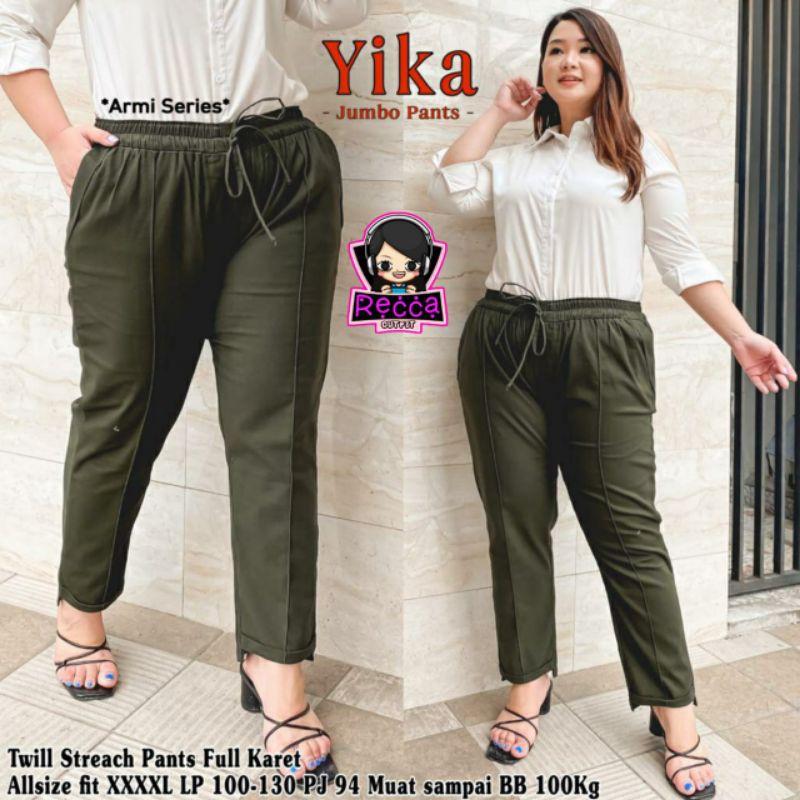 Yika Jumbo Pants bahan Twill
