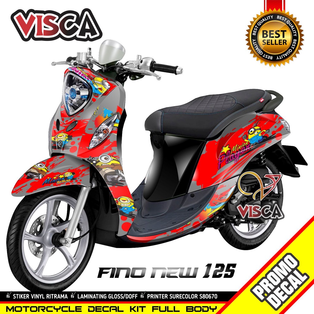 Decal Fino new 125 Stiker Fino new 125 Striping Fino new 125 Sticker Fino new 125Full Body motif  MI