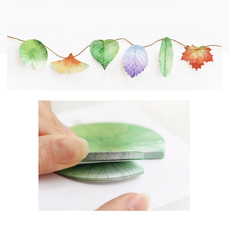 PMM Leaf Collection Sticky Notes Catatan Note Tempel Bentuk Daun Tempelan