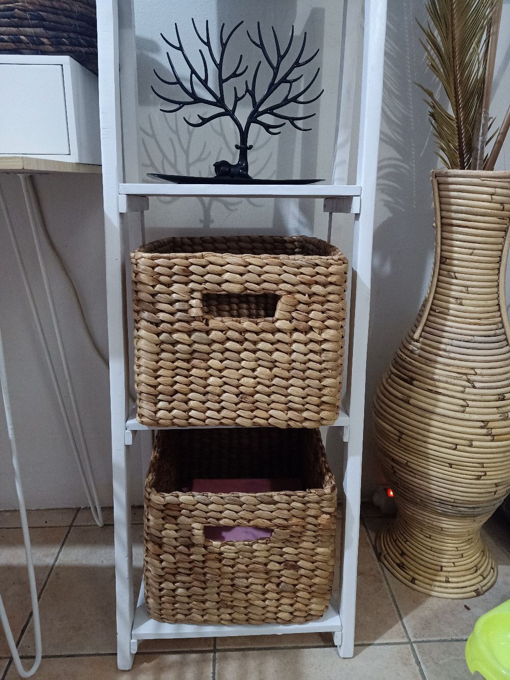 Sise S Keranjang Enceng Kotak Vinil/keranjang Piknik/keranjang Anyam